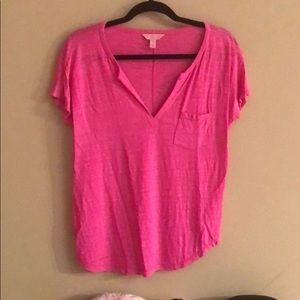 Lily Pulitzer hot pink t shirt